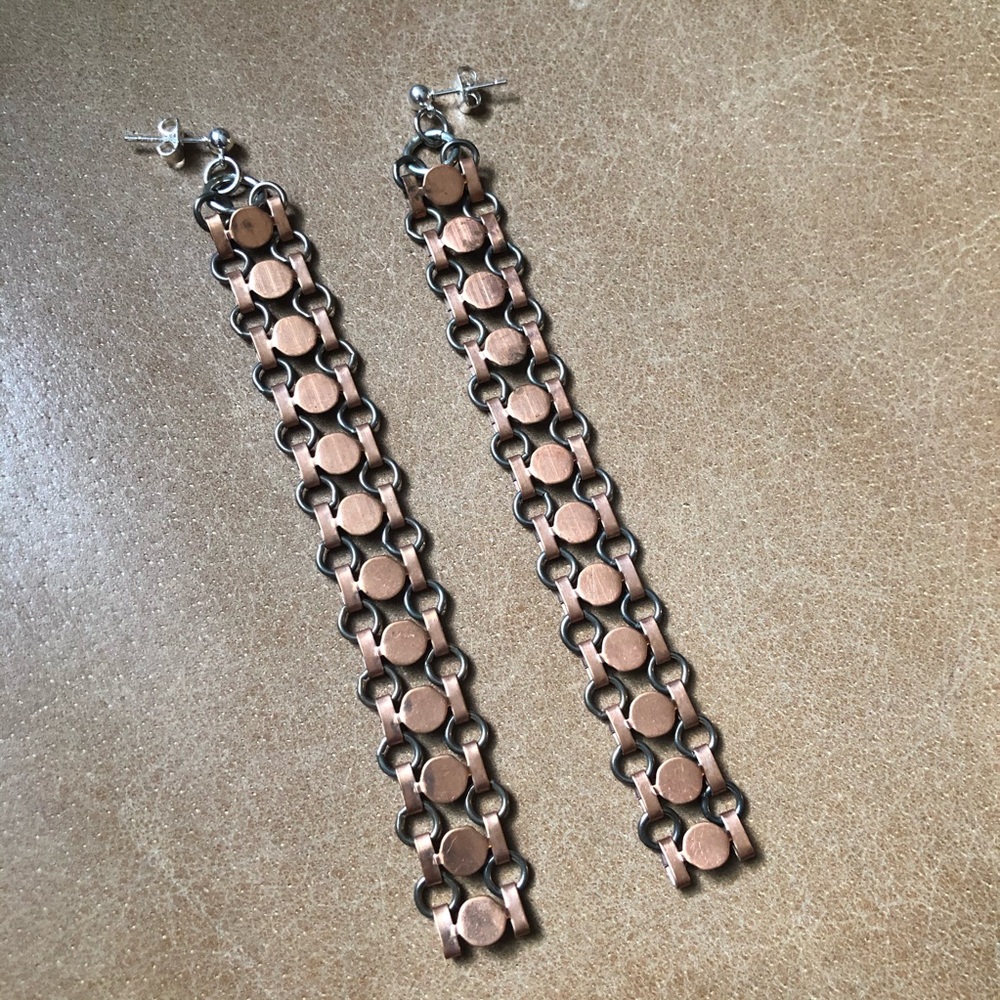 Statement Chain Earrings - image 1